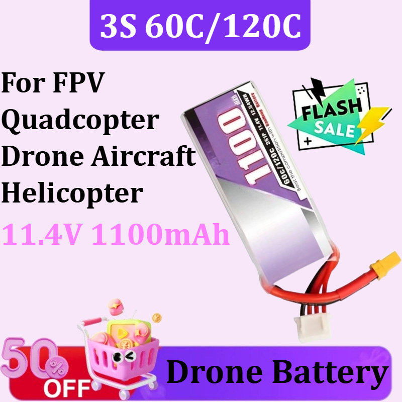 Drone Battery 3S - 3S 1100mAh 60C/120C 11,4V Lipo Batterie