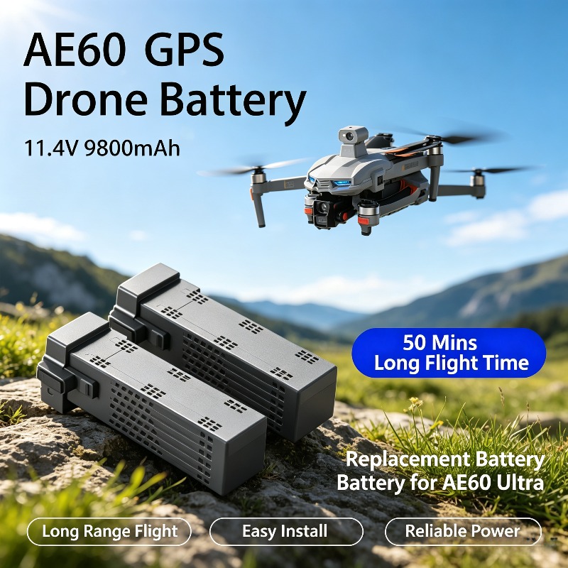 Drone Battery Li-Ion - AE60 GPS-Drohnenakku 11,4V 9800mAh für AE60