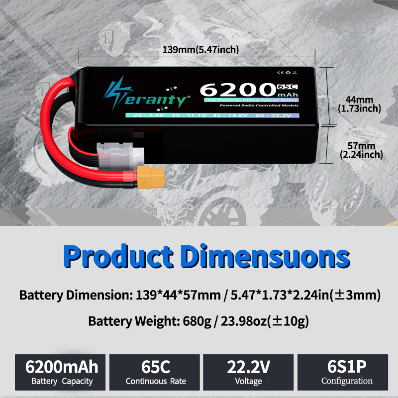 TERANTY 6S 6200mAh Lipo-Akku 2 – Drone Battery 6S Bewertung und Preis
