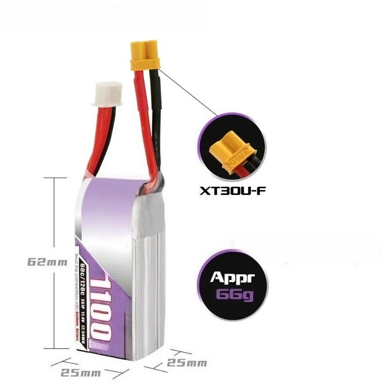 3S 1100mAh 60C/120C 11,4V Lipo – Drone Battery 3S Bewertung und Preis