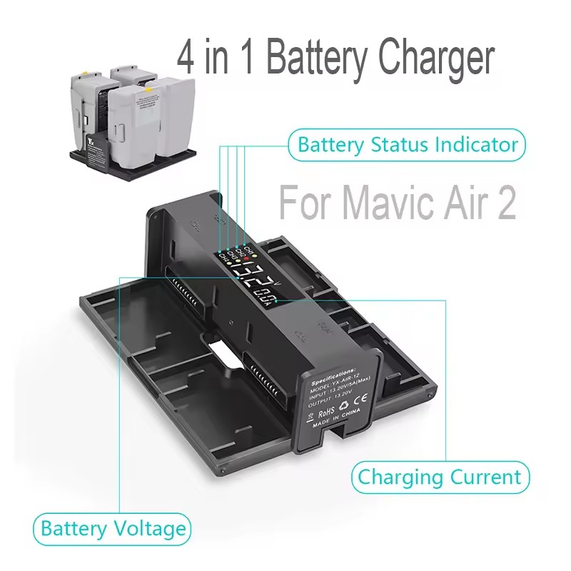 4-in-1 tragbarer faltbarer Lad – Drone Battery Smart Bewertung und Preis